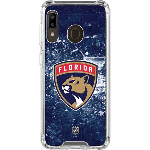 NHL Florida Panthers Frozen Galaxy A30 Clear Case