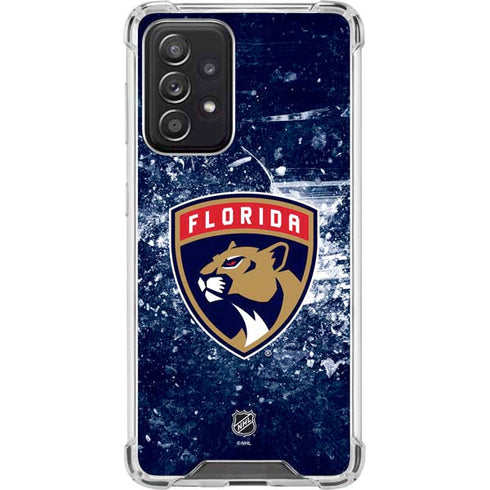 NHL Florida Panthers Frozen Galaxy A52 5G Clear Case