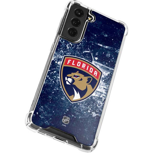 NHL Florida Panthers Frozen Galaxy S21 FE Clear Case