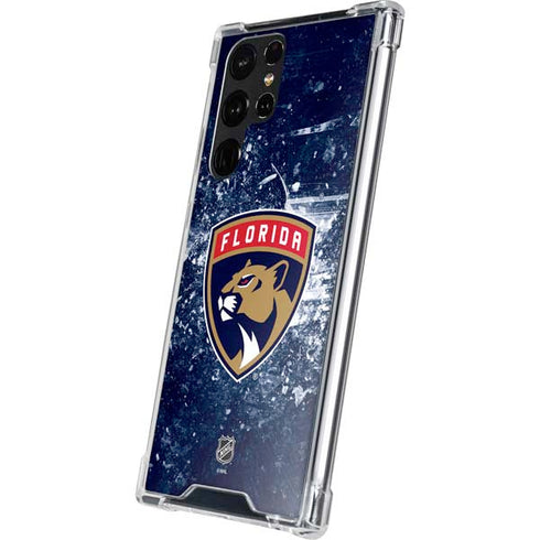 NHL Florida Panthers Frozen Galaxy S22 Ultra Clear Case