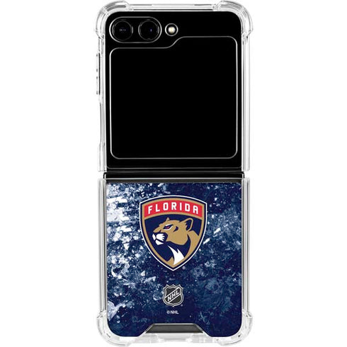 NHL Florida Panthers Frozen Galaxy Z Flip5 5G Clear Case