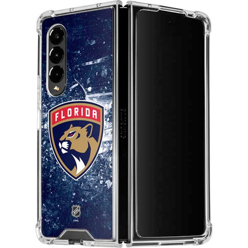 NHL Florida Panthers Frozen Galaxy Z Fold4 5G Clear Case