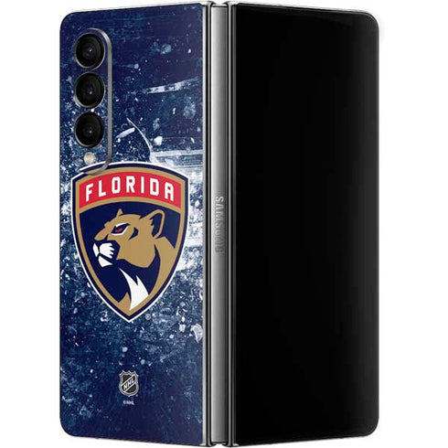 NHL Florida Panthers Frozen Galaxy Z Fold4 5G Skin