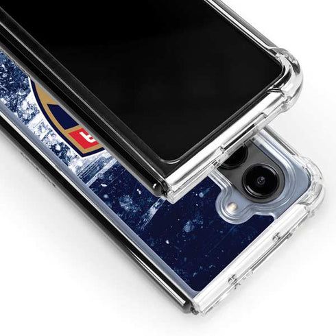 NHL Florida Panthers Frozen Galaxy Z Fold5 5G Clear Case