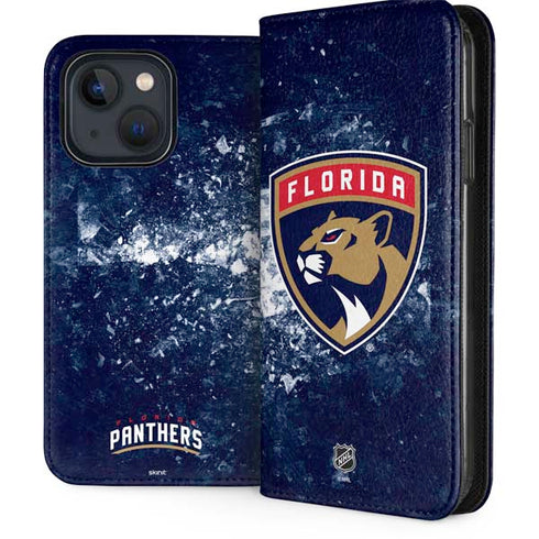 NHL Florida Panthers Frozen iPhone 13 Folio Case