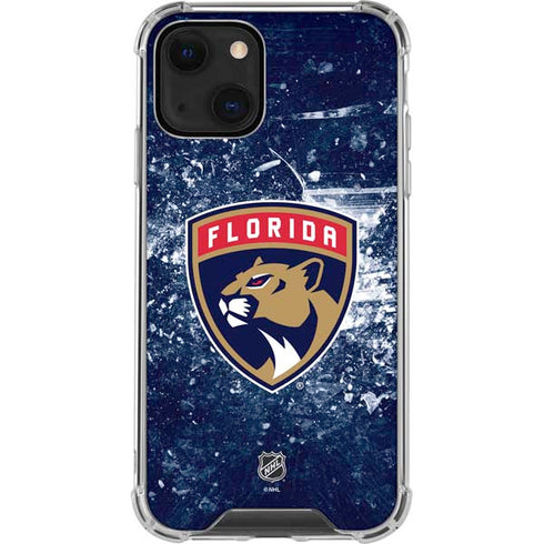 NHL Florida Panthers Frozen iPhone 13 Mini Clear Case
