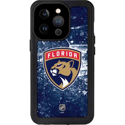 NHL Florida Panthers Frozen iPhone 14 Pro Waterproof Case