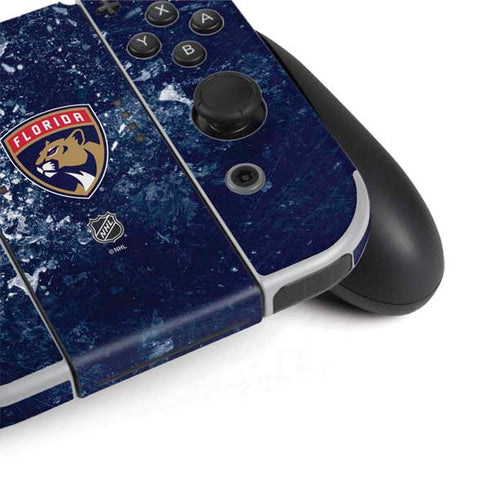 NHL Florida Panthers Frozen Nintendo Switch OLED (2021) Skin