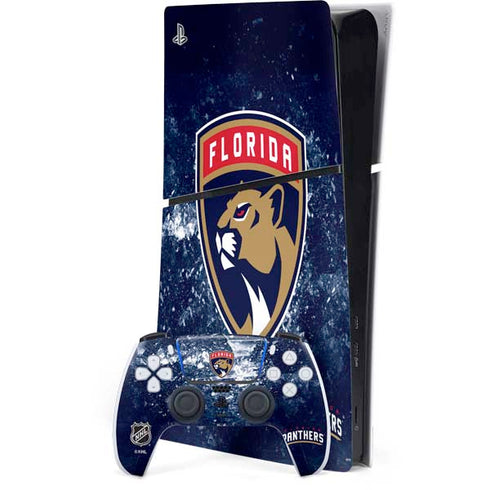 NHL Florida Panthers Frozen PS5 Slim Digital Edition Bundle Skin