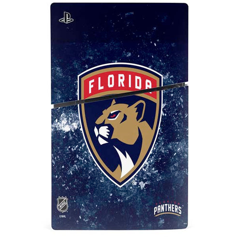NHL Florida Panthers Frozen PS5 Slim Digital Edition Console Skin