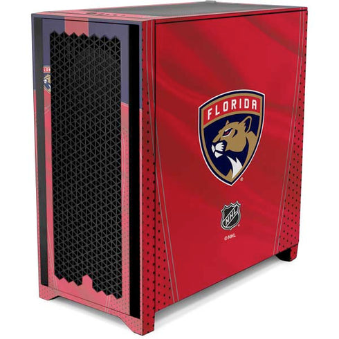 NHL Florida Panthers Jersey Corsair 4000D Tempered Glass Mid-Tower ATX Case Skin