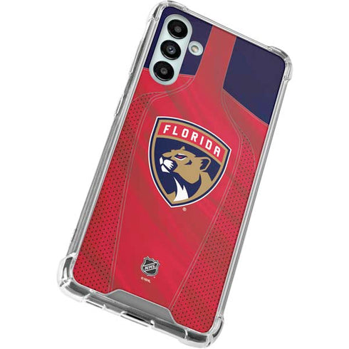 NHL Florida Panthers Jersey Galaxy A13 5G Clear Case