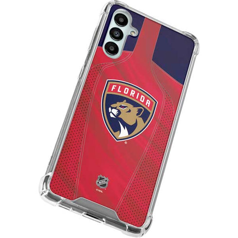 NHL Florida Panthers Jersey Galaxy A14 5G Clear Case