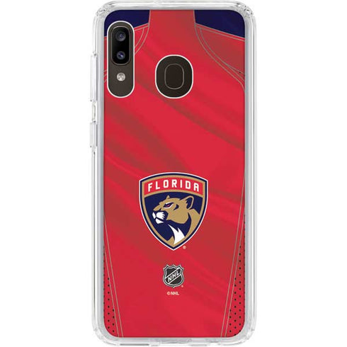 NHL Florida Panthers Jersey Galaxy A20 Clear Case
