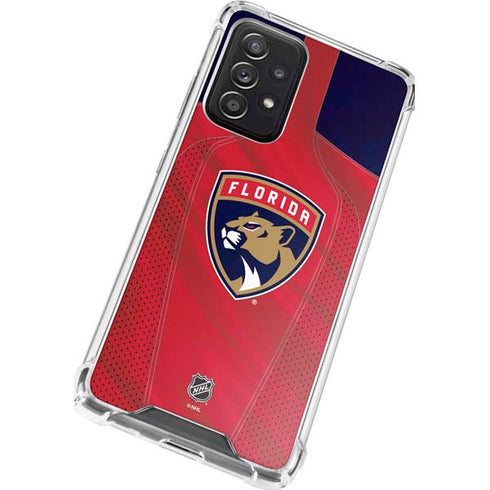 NHL Florida Panthers Jersey Galaxy A52 5G Clear Case