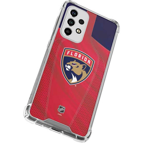 NHL Florida Panthers Jersey Galaxy A53 5G Clear Case