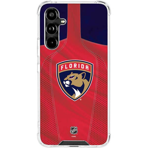 NHL Florida Panthers Jersey Galaxy A54 5G Clear Case