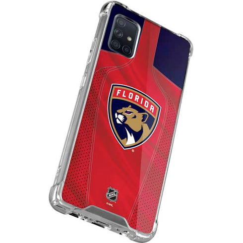 NHL Florida Panthers Jersey Galaxy A71 5G Clear Case