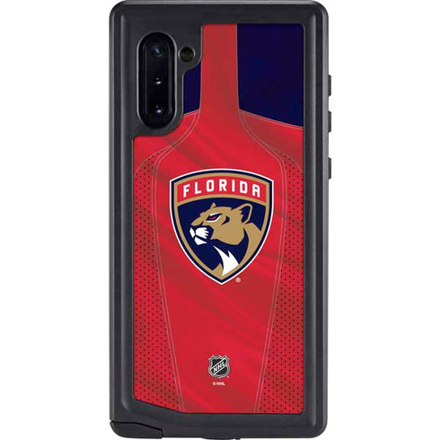 NHL Florida Panthers Jersey Galaxy Note 10 Waterproof Case