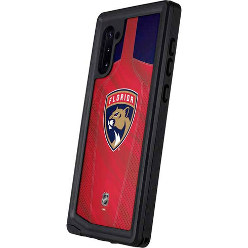 NHL Florida Panthers Jersey Galaxy Note 10 Waterproof Case