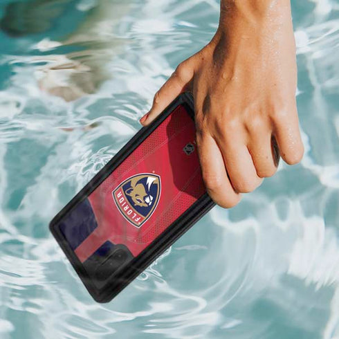 NHL Florida Panthers Jersey Galaxy Note 10 Waterproof Case