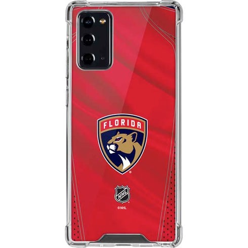 NHL Florida Panthers Jersey Galaxy Note20 5G Clear Case