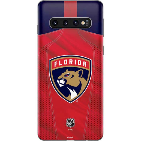 NHL Florida Panthers Jersey Galaxy S10 Skin