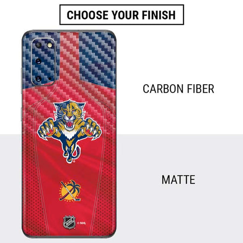 NHL Florida Panthers Jersey Galaxy S20 Skin