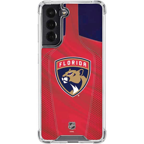 NHL Florida Panthers Jersey Galaxy S22 Clear Case