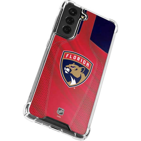 NHL Florida Panthers Jersey Galaxy S22 Plus Clear Case