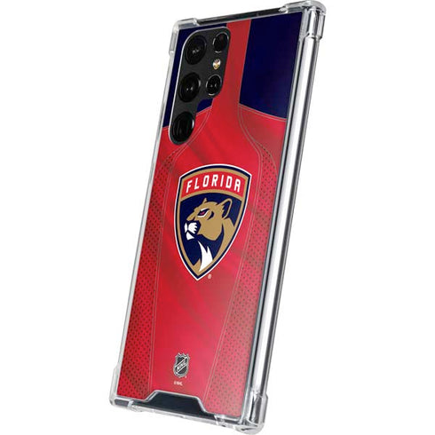 NHL Florida Panthers Jersey Galaxy S22 Ultra Clear Case