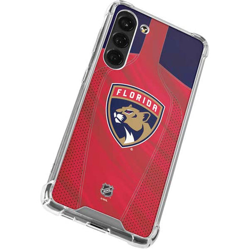 NHL Florida Panthers Jersey Galaxy S23 Plus Clear Case