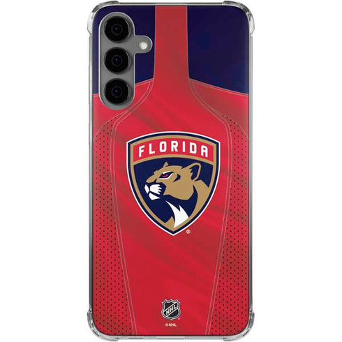 NHL Florida Panthers Jersey Galaxy S24 Plus Clear Case