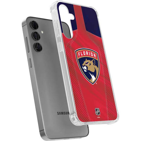 NHL Florida Panthers Jersey Galaxy S24 Plus Clear Case