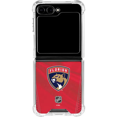 NHL Florida Panthers Jersey Galaxy Z Flip5 5G Clear Case