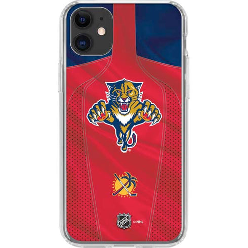 NHL Florida Panthers Jersey iPhone 11 Clear Case