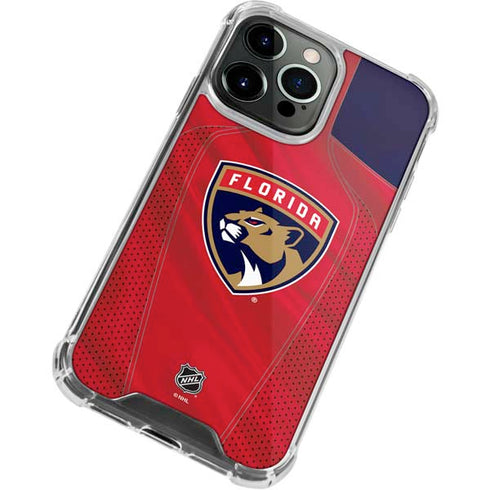 NHL Florida Panthers Jersey iPhone 13 Pro Max Clear Case