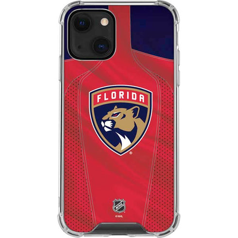 NHL Florida Panthers Jersey iPhone 14 Plus Clear Case