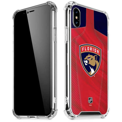 NHL Florida Panthers Jersey iPhone XS Max Clear Case
