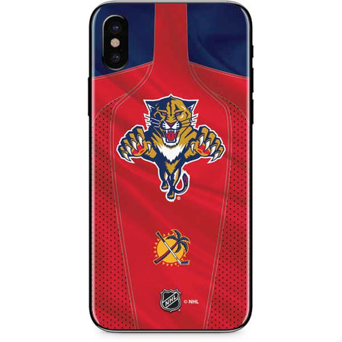 NHL Florida Panthers Jersey iPhone XS Skin