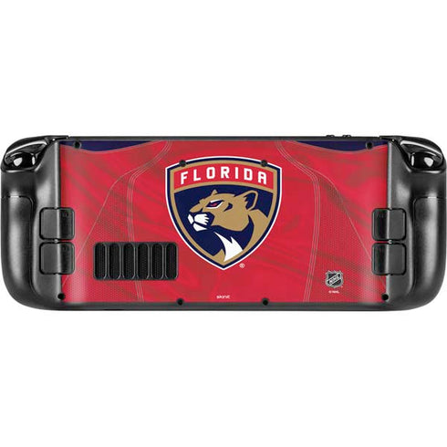 NHL Florida Panthers Jersey Steam Deck Handheld Gaming Computer Skin