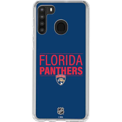 NHL Florida Panthers Lineup Galaxy A21 Clear Case
