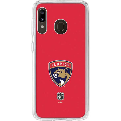 NHL Florida Panthers Logo Galaxy A20 Clear Case