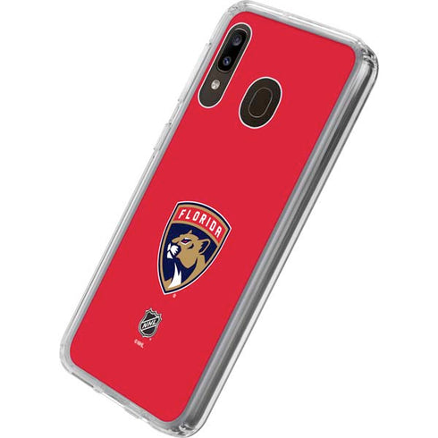 NHL Florida Panthers Logo Galaxy A20 Clear Case