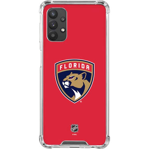 NHL Florida Panthers Logo Galaxy A32 5G Clear Case