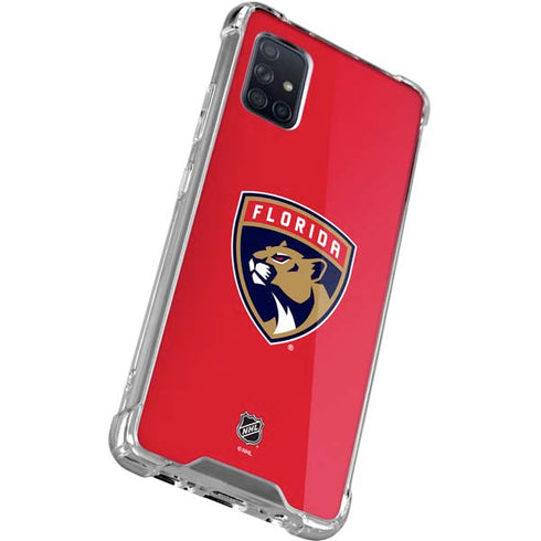 NHL Florida Panthers Logo Galaxy A71 5G Clear Case