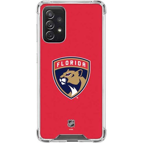 NHL Florida Panthers Logo Galaxy A72 5G Clear Case