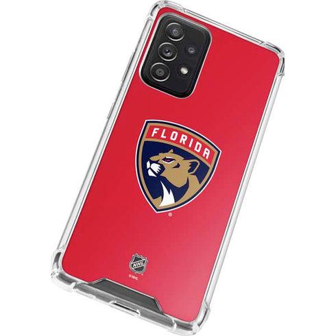 NHL Florida Panthers Logo Galaxy A72 5G Clear Case