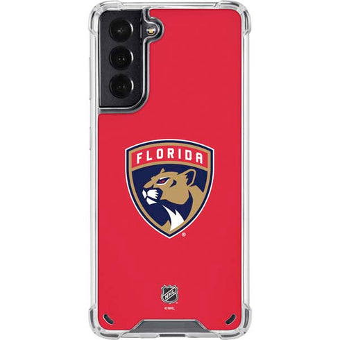 NHL Florida Panthers Logo Galaxy S21 5G Clear Case