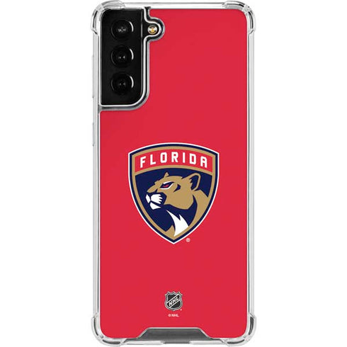 NHL Florida Panthers Logo Galaxy S21 FE Clear Case